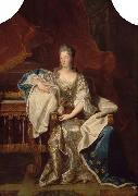 Full portrait of Marie Anne de Bourbon Dowager Princess of Conti, Hyacinthe Rigaud